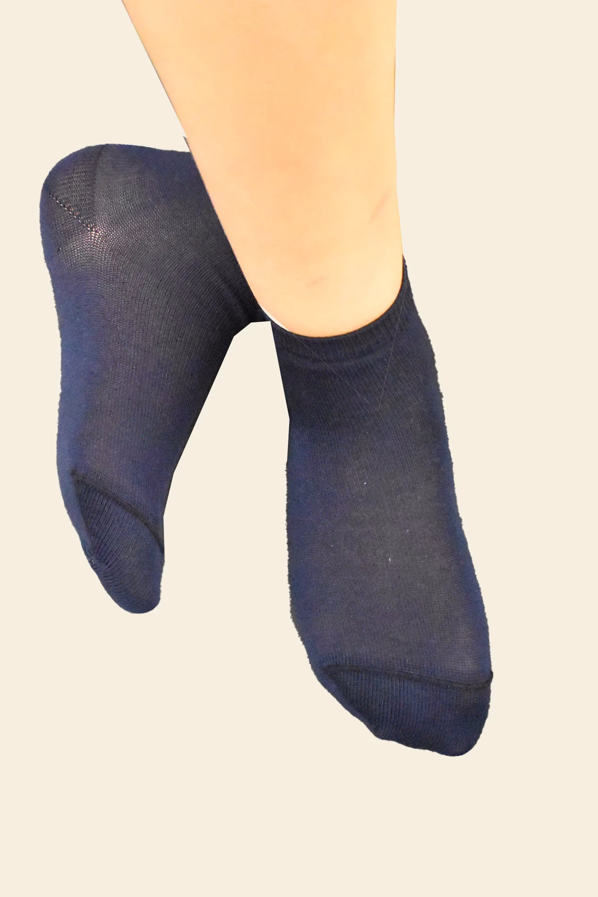 calza corta bimba blu navy
